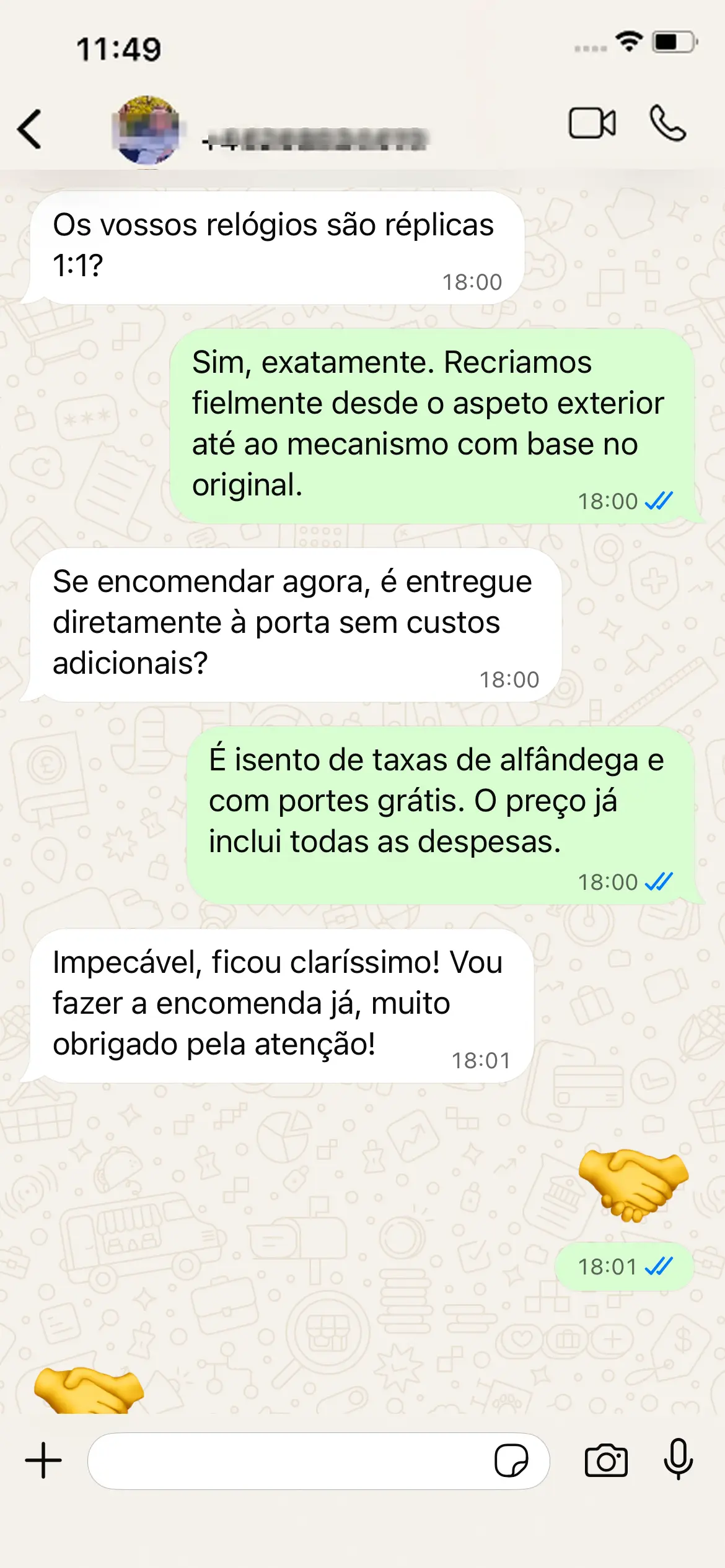 Qualidade selada de fábrica